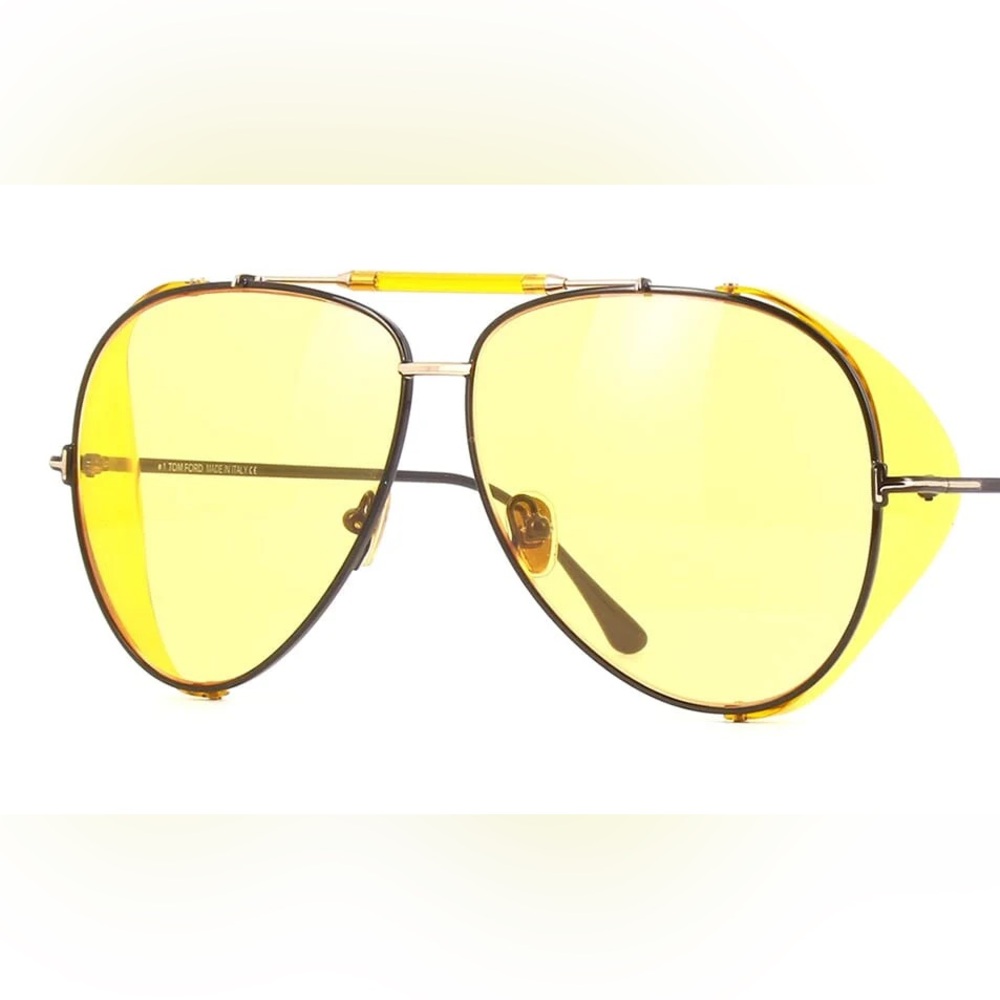 Tom Ford Yellow Aviator Sunglasses